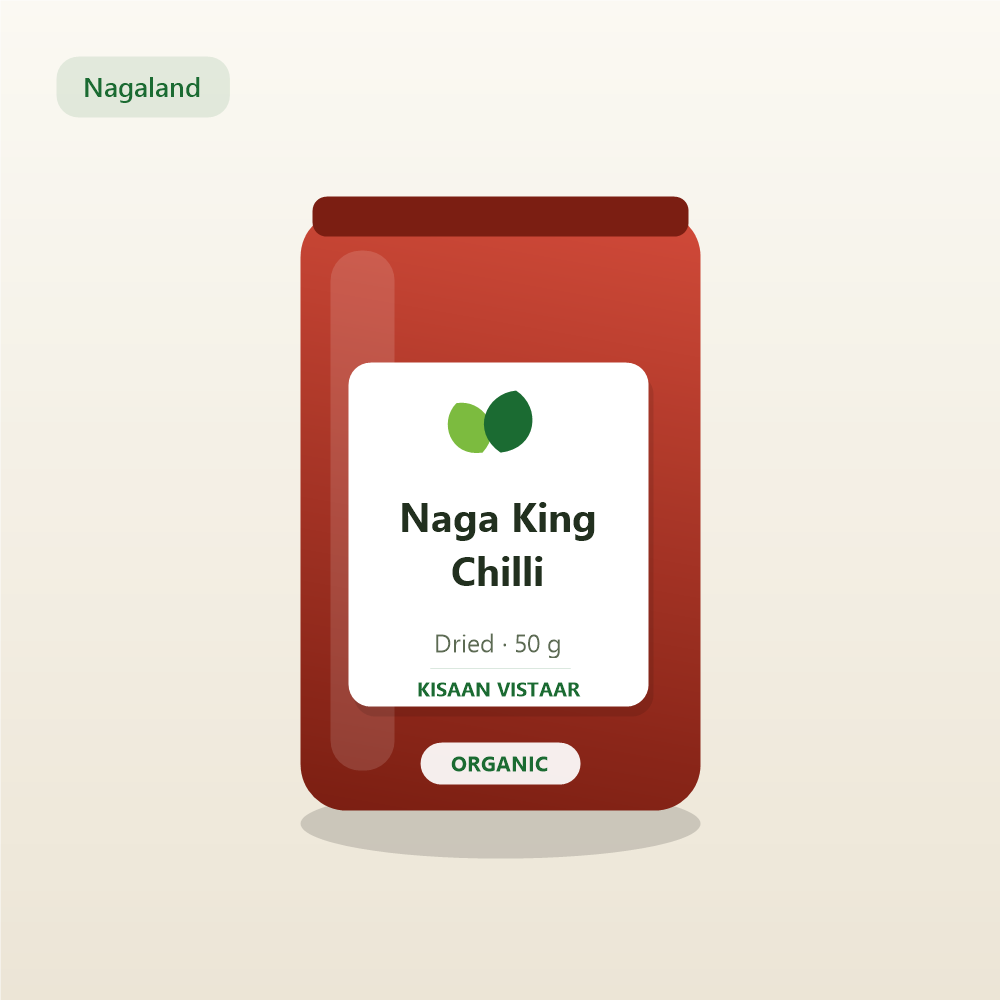 Naga King Chilli — Dried (50 g)